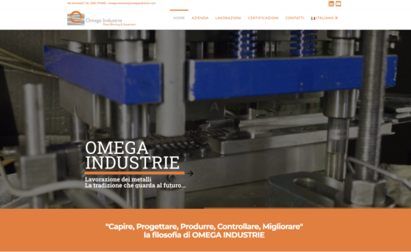 Omega industrie website